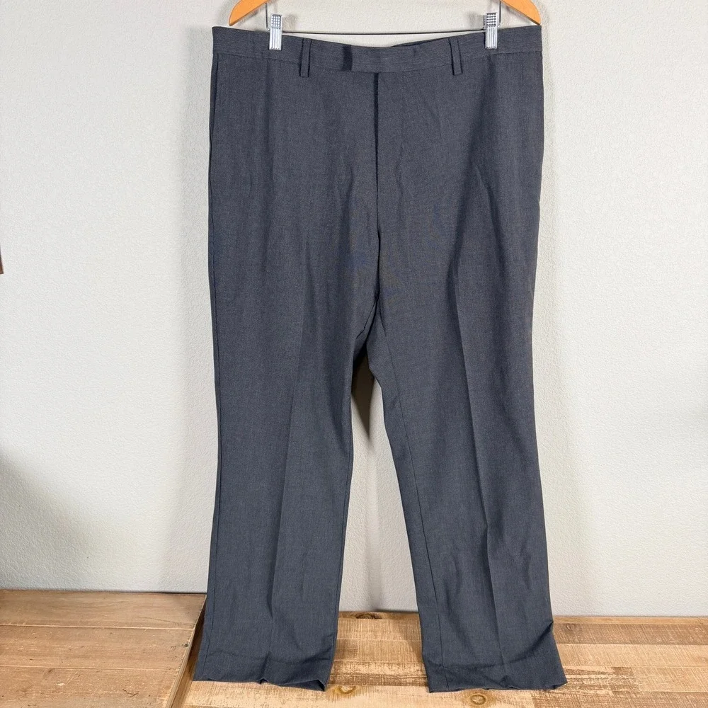 Banana Republic Dress Pants‎ Slim Fit Mens 38x32 Grey Wrinkle-Resist Stretch NWT